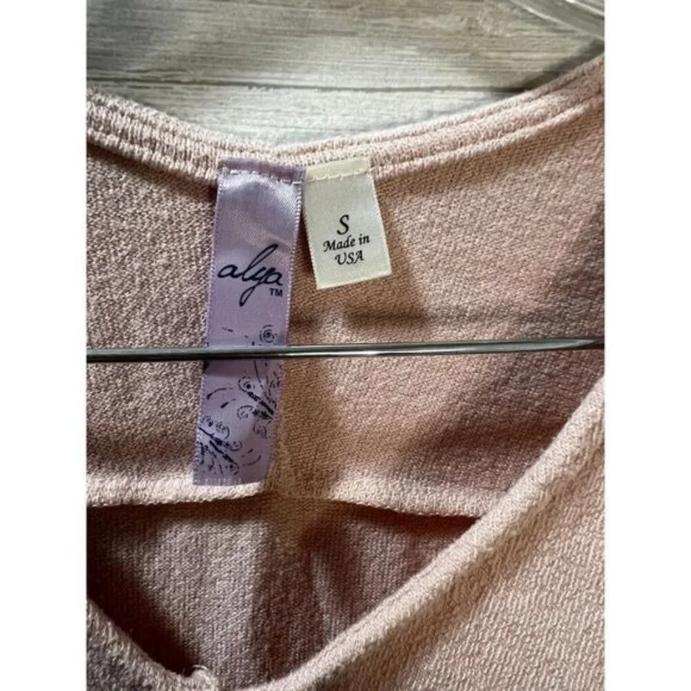 T-shirt Twist Hem Drop Shoulder Tee Small - Picture 5 of 5